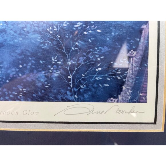 Signed "Afternoon Glow" Art Print By Gene Roncka Professionally Framed & Matted - Picture 5 of 7